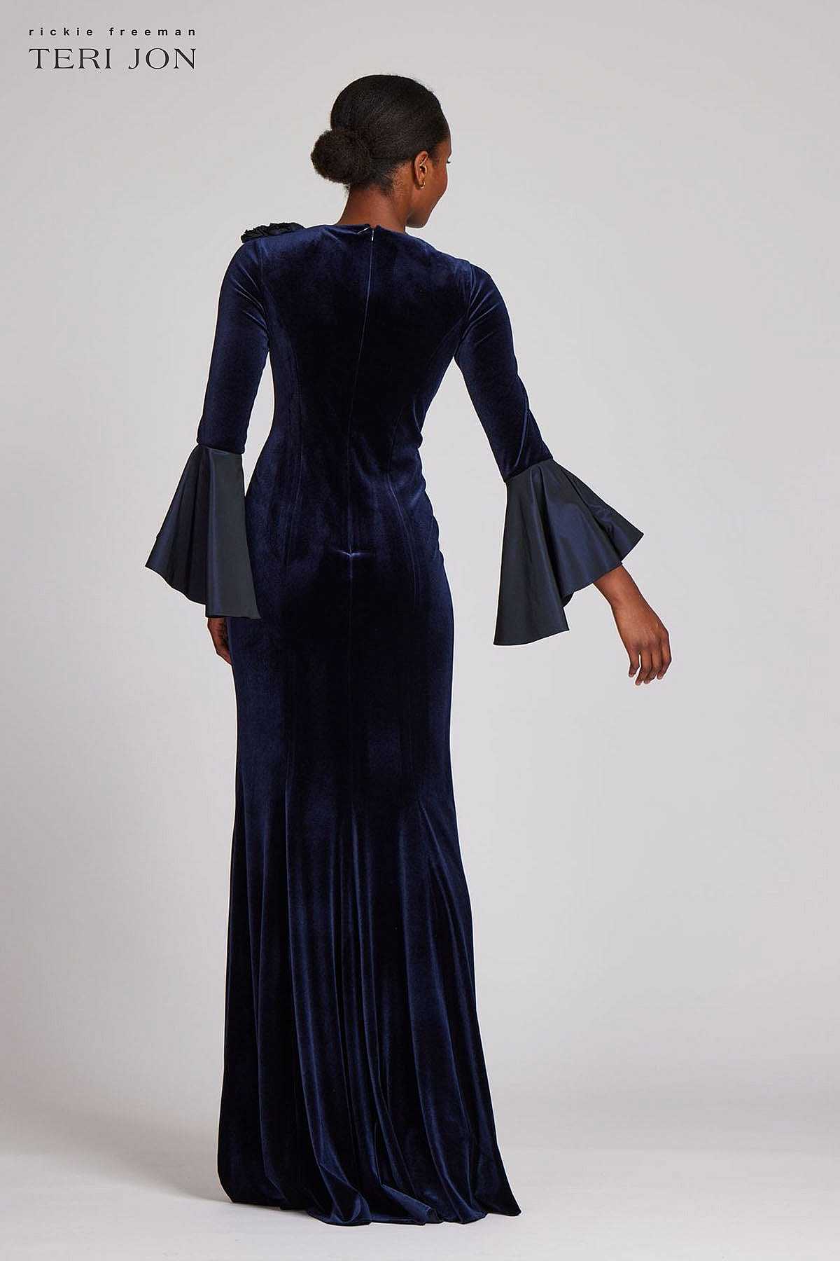 Teri jon clearance velvet gown